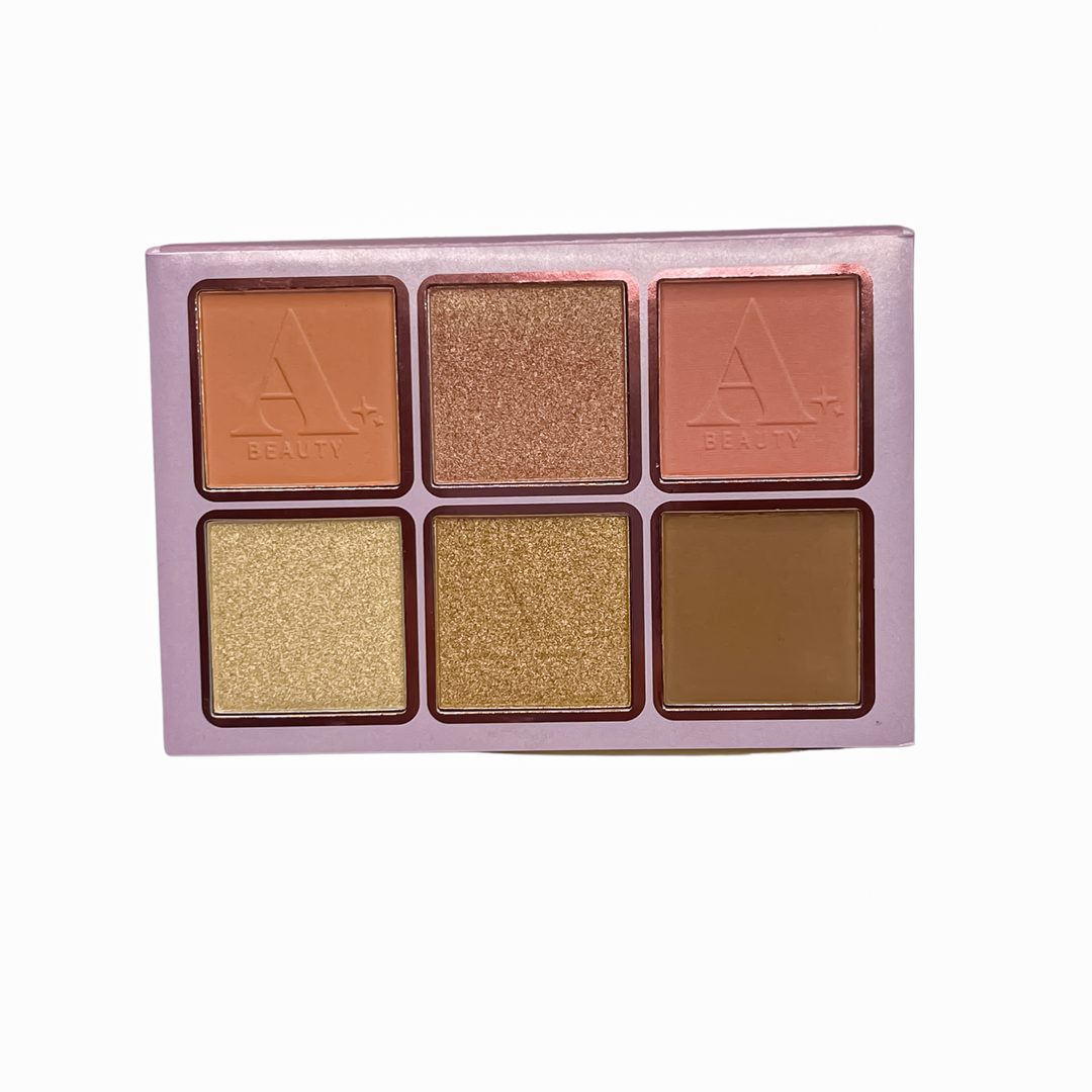 Paleta Multiusos Rubor, Iluminador y Contorno - Alissha Beauty