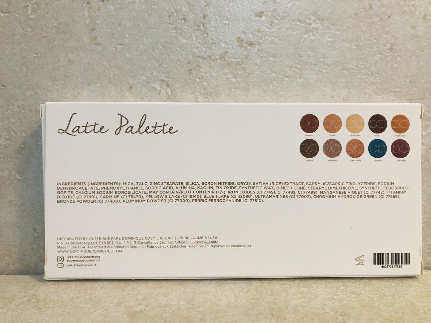 Dominique Cosmetics Latte Palette